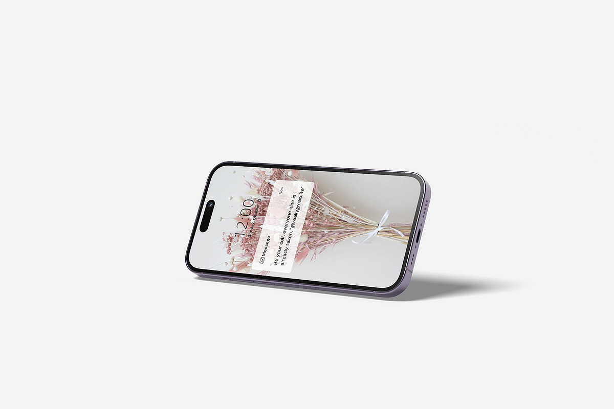 iPhone 14 Pro Mockup, an iPhone Mockup by zuhraabdullah (Photo 8 of 28)