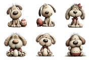 Whimsical Easter Dogs Clipart, an Illustration by SinaCreation (Thumbnail 5 of 11)