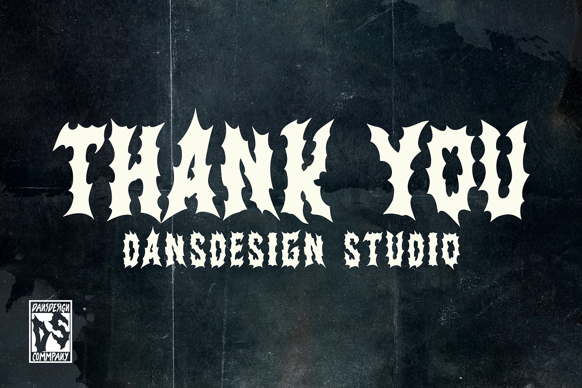 Oracle Domain Metal Horror Graffiti, a Blackletter Font by dansdesign (Photo 12 of 12)