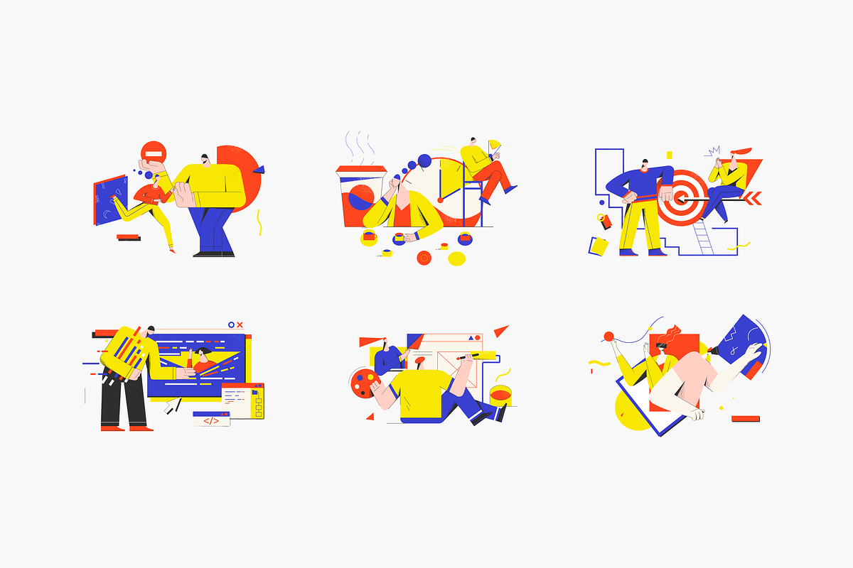 Yeeow! Illustration Kit, a Templates & Theme by ls-illustrations (Photo 5 of 7)