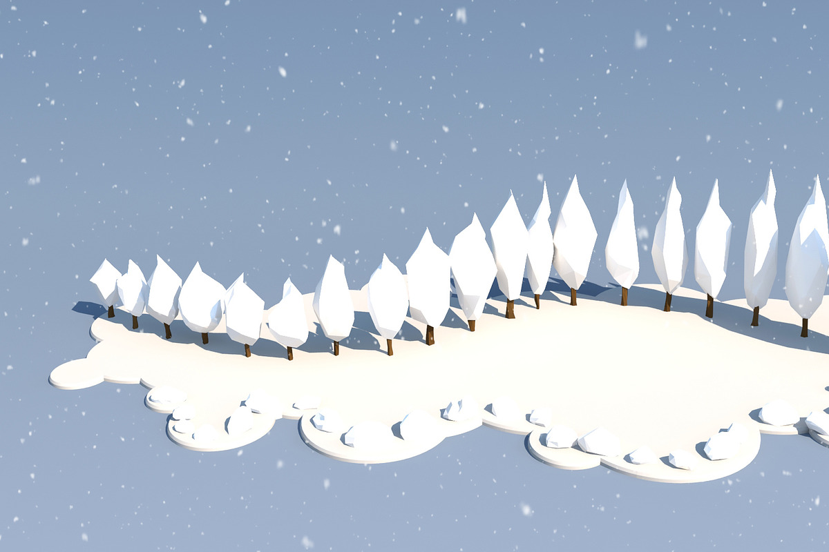 Trees and Bushes Pack - 02, an Environmental 3D Model by Saintpix (Photo 13 of 26)