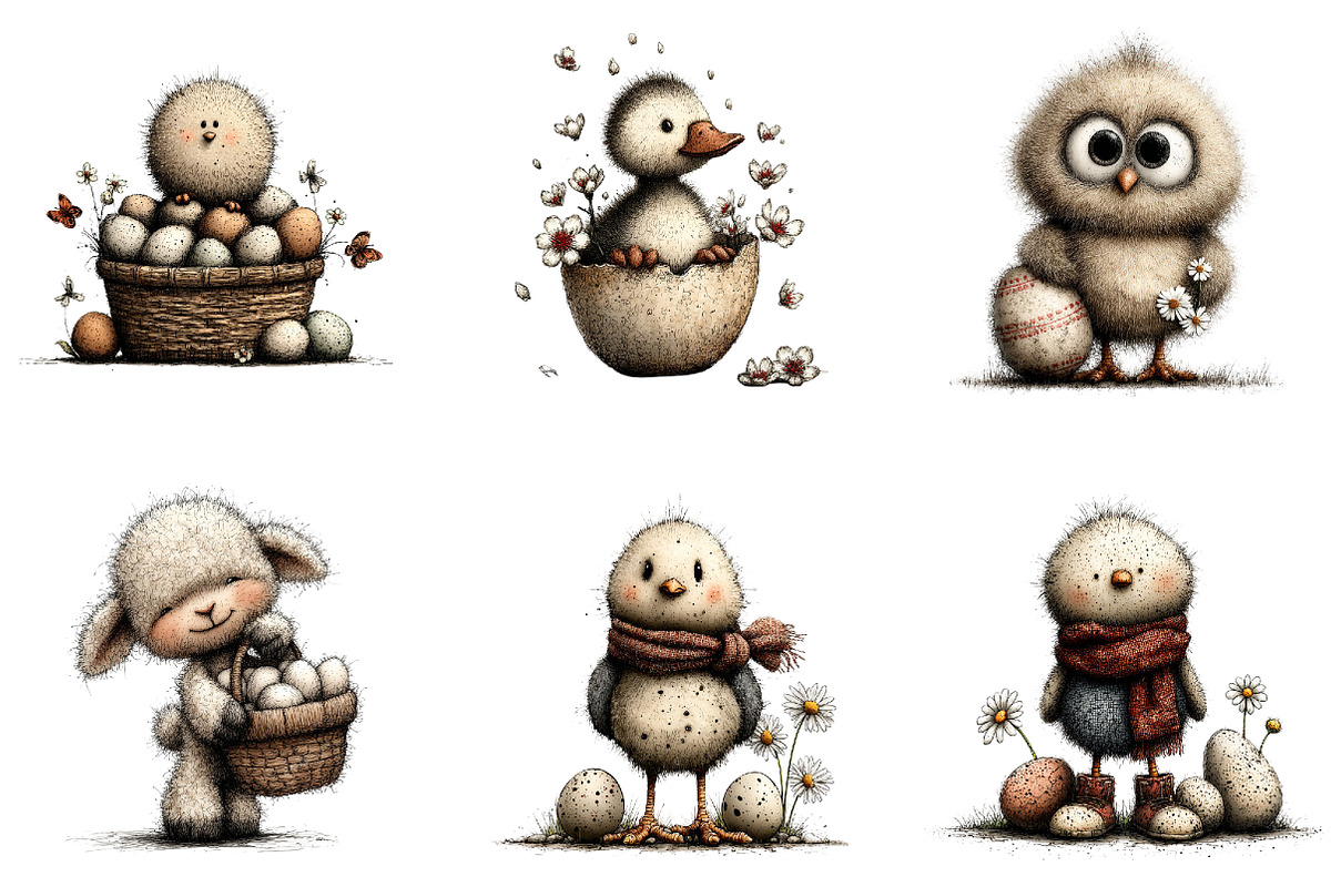Watercolor Easter Animals Clipart, an Illustration by Sublimation Artist (Photo 7 of 7)