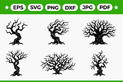 Twisted Tree Silhouette Vector Set, an Object Graphic by Artonix (Thumbnail 1 of 3)