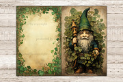 St. Patricks Day Gnomes Junk Journal, a Seasonal Illustration by GlamArtZhanna (Thumbnail 5 of 10)