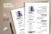 Nurse Resume Template, Modern CV, a Resume Template by MediaKitTemplates (Thumbnail 2 of 11)
