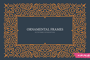 Ornamental Frames v.1, a Texture Graphic by DOBROGRAPH