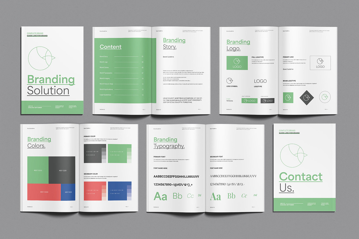 Brand Guideline Template, a Brochure Template by ClickPaint_Studio (Photo 2 of 5)