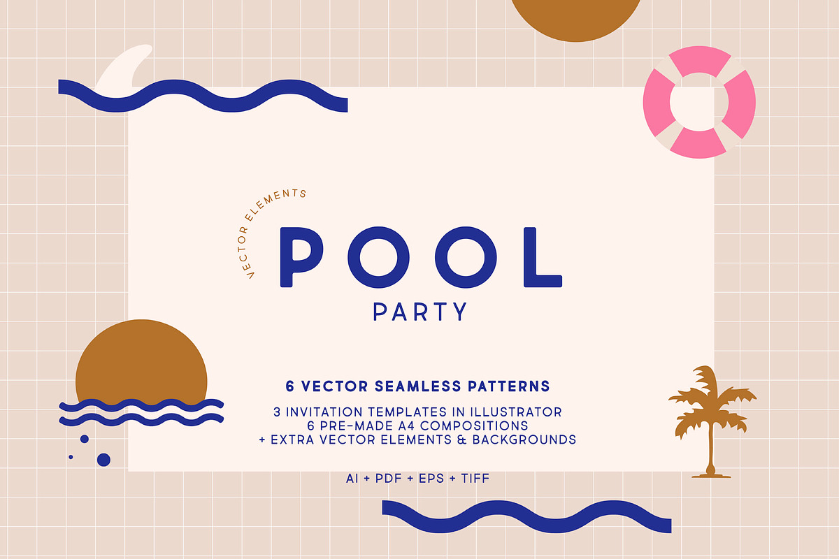 Summer Vector Seamless Patterns, a Pattern Graphic by All This Concept (Photo 1 of 12)