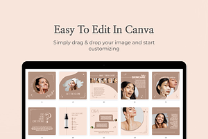 Instagram Skincare Templates Canva