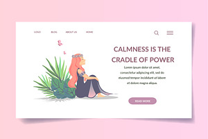 Calm - Banner & Landing Page