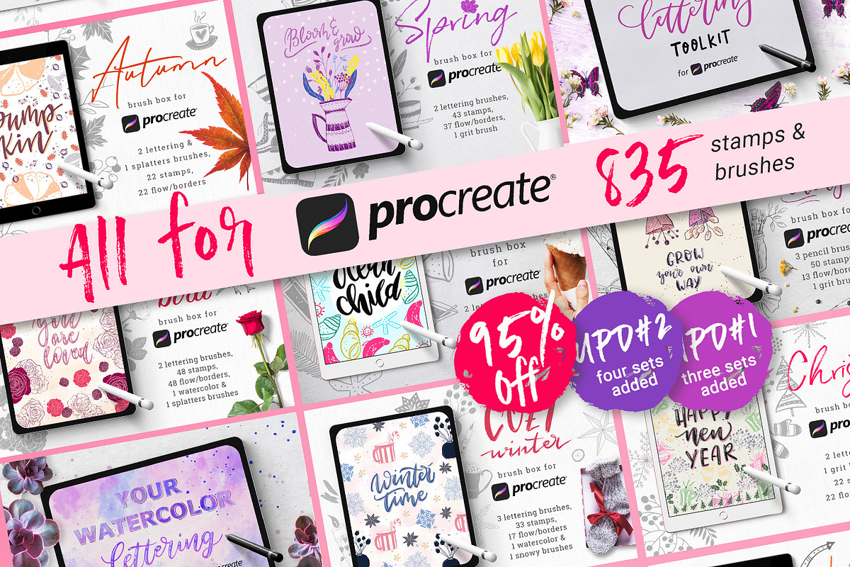 All for Procreate - brush bundle, a Brush Add-On by Gray Cat Graphics (Photo 1 of 34)