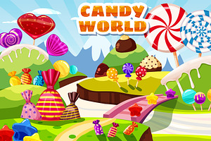 Candy World Cartoon