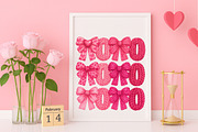Crochet Coquette Valentine XoXo Png, an Illustration by Canvas Craft (Thumbnail 4 of 7)