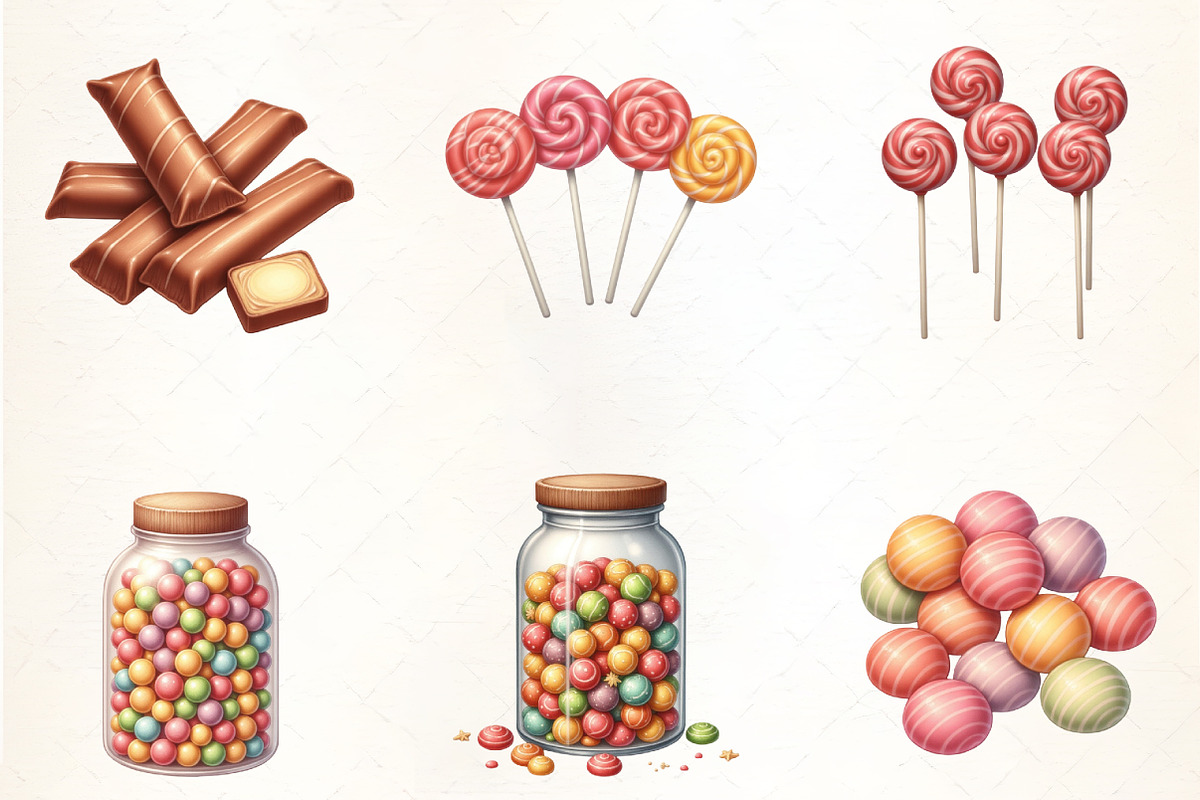 Candy Collection Clipart, an Illustration by CrexoraLab (Photo 4 of 5)
