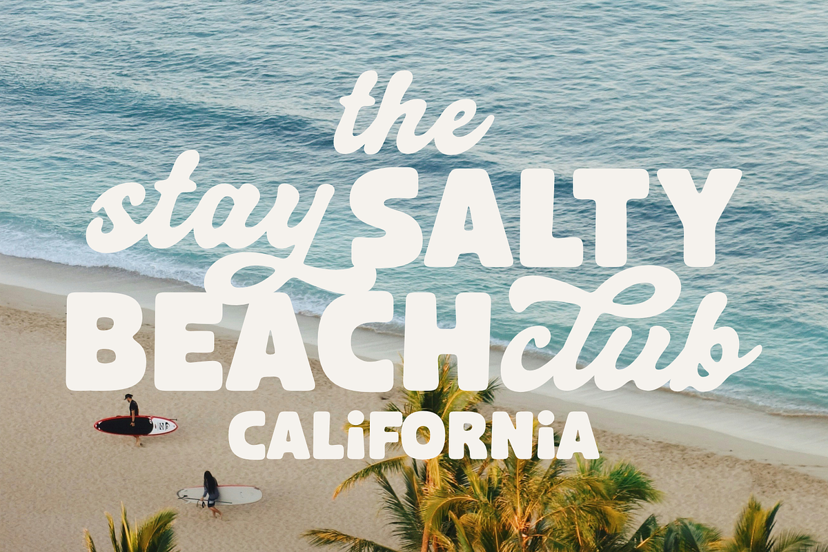 Tropical Sunlight - Mix Retro Font, a Sans Serif Font by Keithzo (Photo 7 of 11)