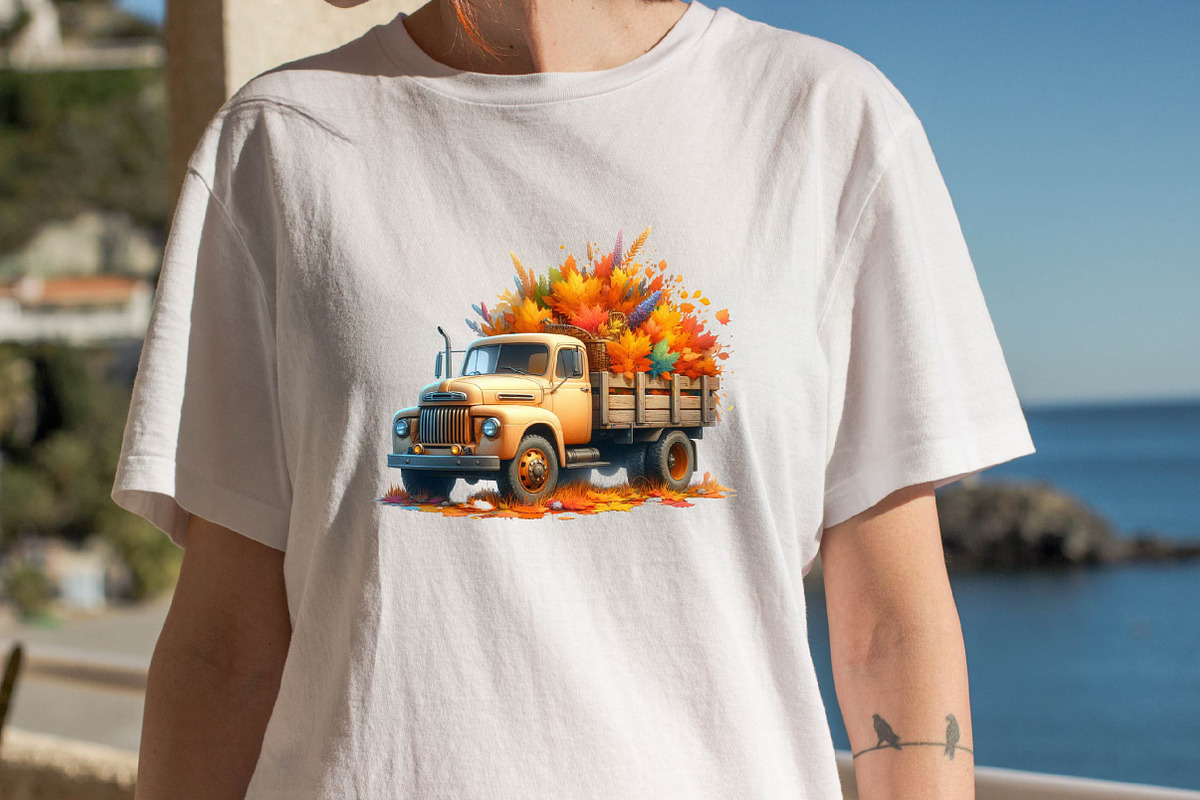 Fall Autumn Truck  Sublimation Clipa, an Illustration by SVGArt (Photo 4 of 8)