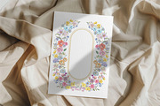 Watercolor floral frame with border, a Decorative Illustration by GraphicsByNaeem (Thumbnail 1 of 4)