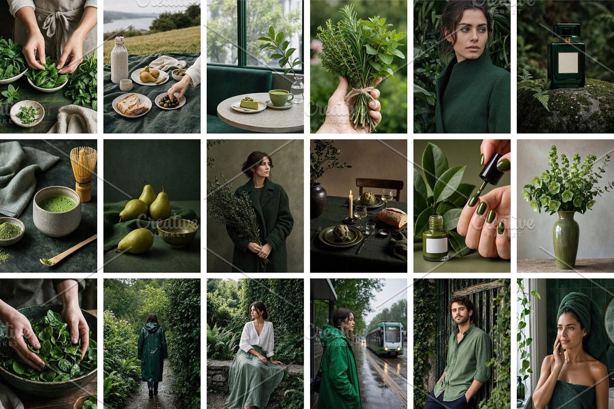 60 Green Stock Photos Bundle, a Beauty & Fashion Photo by Selenique Studio (Photo 11 of 12)