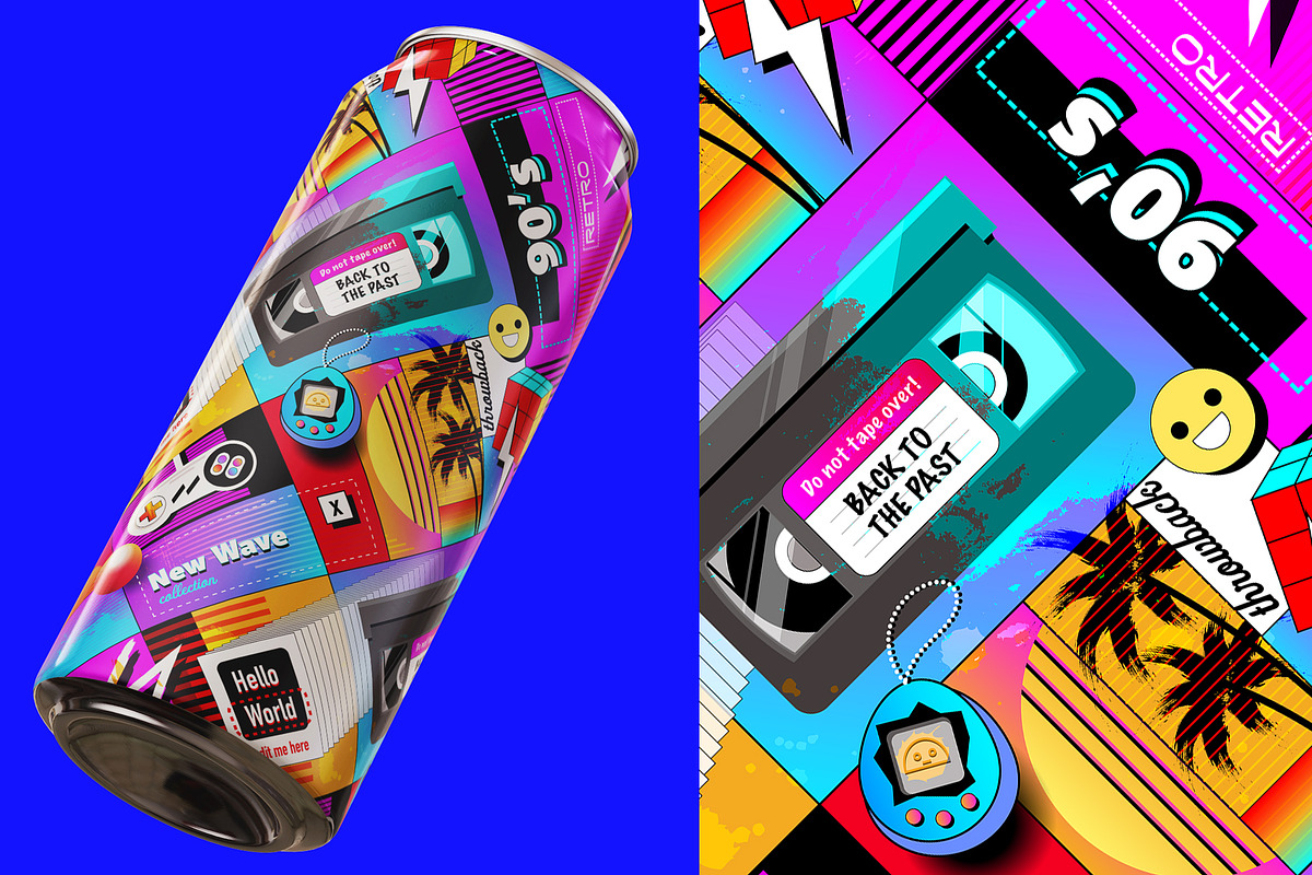 The 90's branding patterns, a Pattern Graphic by Polar Vectors (Photo 13 of 21)