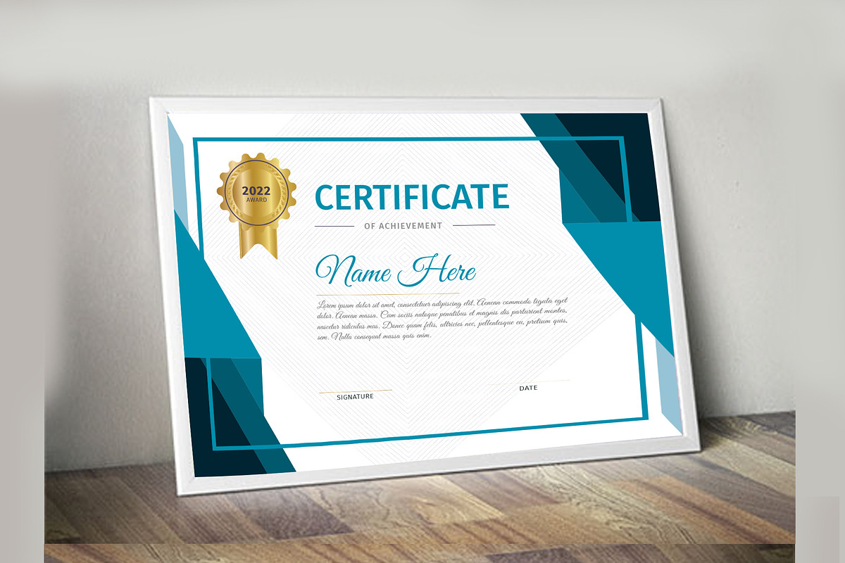 Creative Certificate Design Template, a Stationery Template by MRI STUDIO