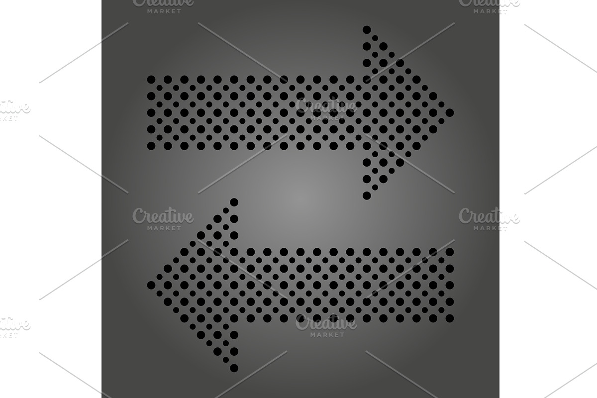 Fine Vector Dotted Arrows, a Texture Graphic by FineArtStudio (Photo 1 of 3)