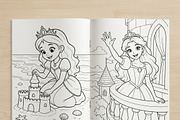 Magical Princess Coloring Book Vol39, a Person Illustration by ikarifq shop (Thumbnail 5 of 7)
