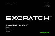 Excratch Futuristic Font, a Script Font by freeject.net (Thumbnail 1 of 6)