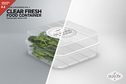 Clear Fresh Food Container Mockup, a Cups & Container Mockup by INCDesign (Thumbnail 1 of 7)