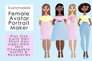 Personalized female portrait creator, a Person Illustration by CosmicMedium (Thumbnail 2 of 5)