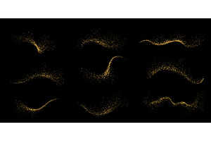 Abstract shiny gold glitter design