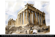 World famous places collection, an Illustration by SketchArtStudio (Thumbnail 8 of 9)