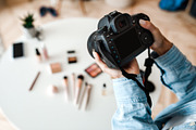 Unrecognizable Female Photographer Taking Photo Of Cosmetic Products Indoor, Cr, a Photo by Prostock-Studio (Thumbnail 1 of 3)