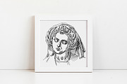 Classical sculpture clipart, an Illustration by ViktoriArt (Thumbnail 4 of 8)