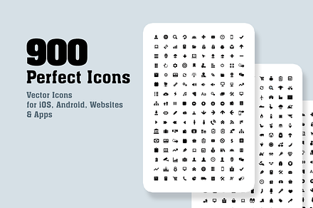 900 pecfect icons, a Solid Icon by iconnice