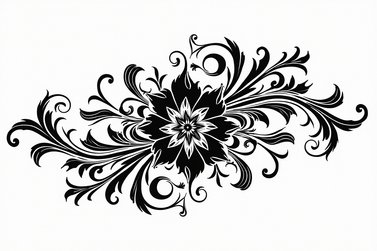 Vintage Flower Ornament Set, an Illustration by Creativeshirt (Photo 5 of 21)