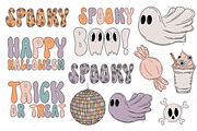 Groovy Pastel Halloween Clipart, a Graphic by Murphy & Frank (Thumbnail 5 of 9)