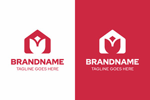 Tulip Home Simple Modern Logo, a Branding & Logo Template by Pray Art Design Studio