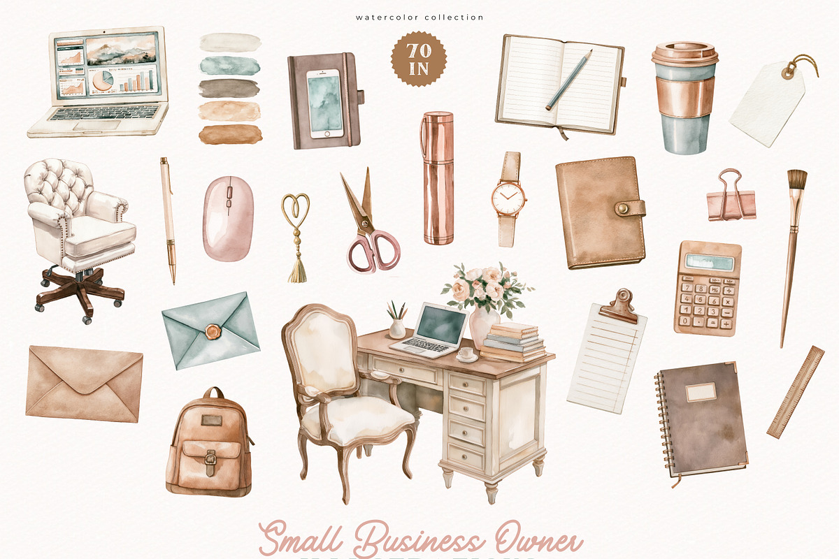 Small Business Owner Collection, a Decorative Illustration by PeDe Designs (Photo 7 of 17)