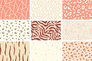 Wild Animal Print Seamless Patterns