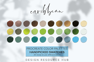 Caribbean Procreate Palette