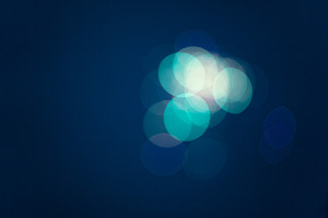 City Lights (Teal Bokeh)