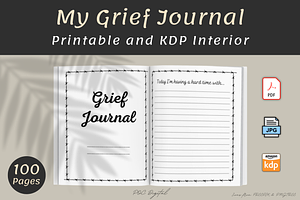 My Grief Journal with Prompts