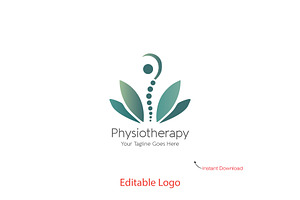 Spine Lotus Wellness Logo, a Branding & Logo Template by YUDesignStore