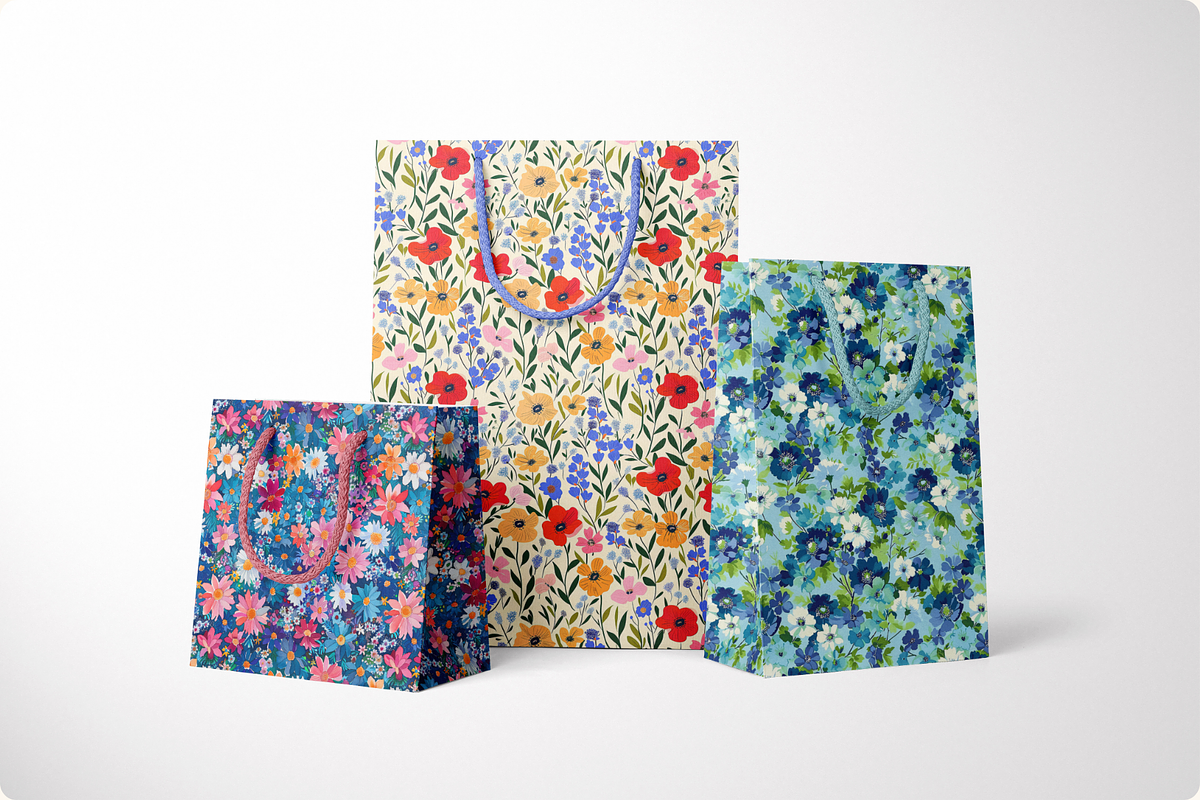 Confetti Meadow Painted Florals, a Pattern Graphic by Ninterints (Photo 9 of 11)