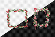 Christmas Coquette Frame Clipart, an Illustration by Creative Art (Thumbnail 7 of 8)
