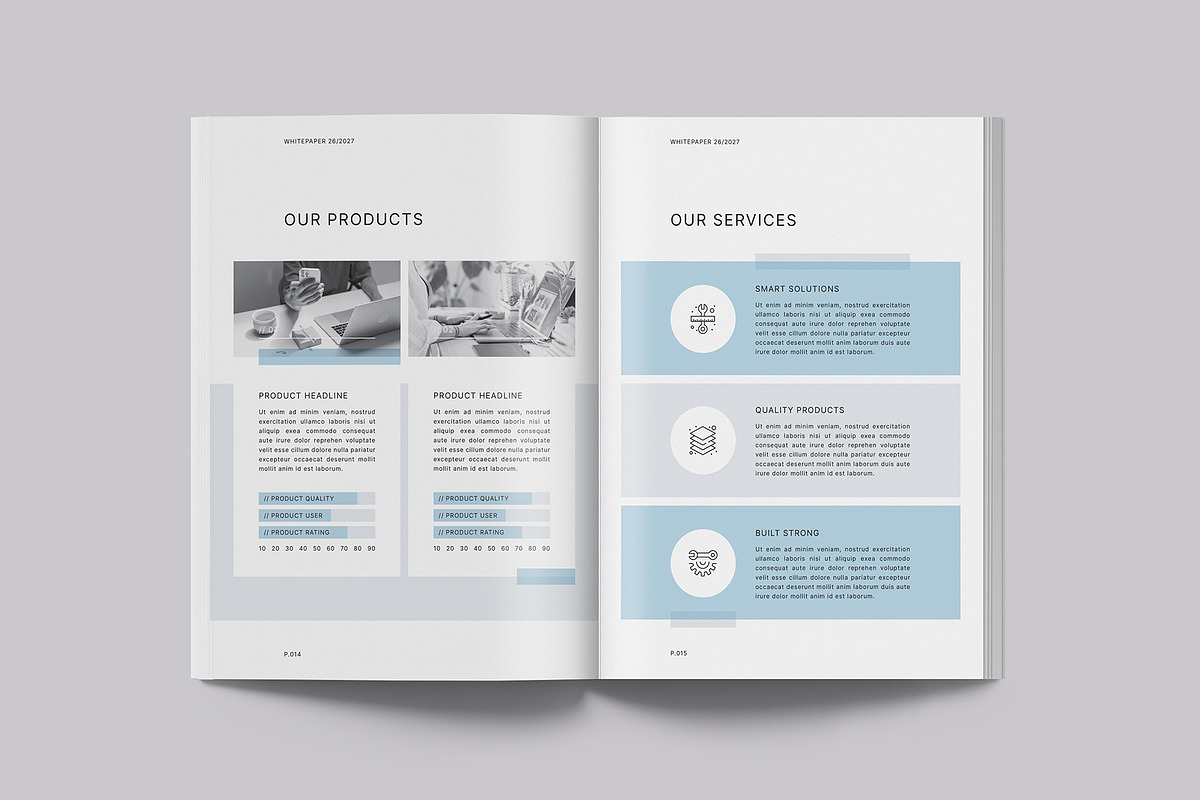 Business White Paper Template, a Brochure Template by Designsoul14 (Photo 9 of 12)