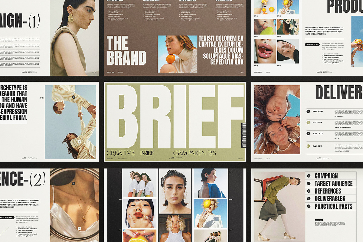 HUGE | Creative Brief Campaign, a Presentation Template by ArtisanaAura