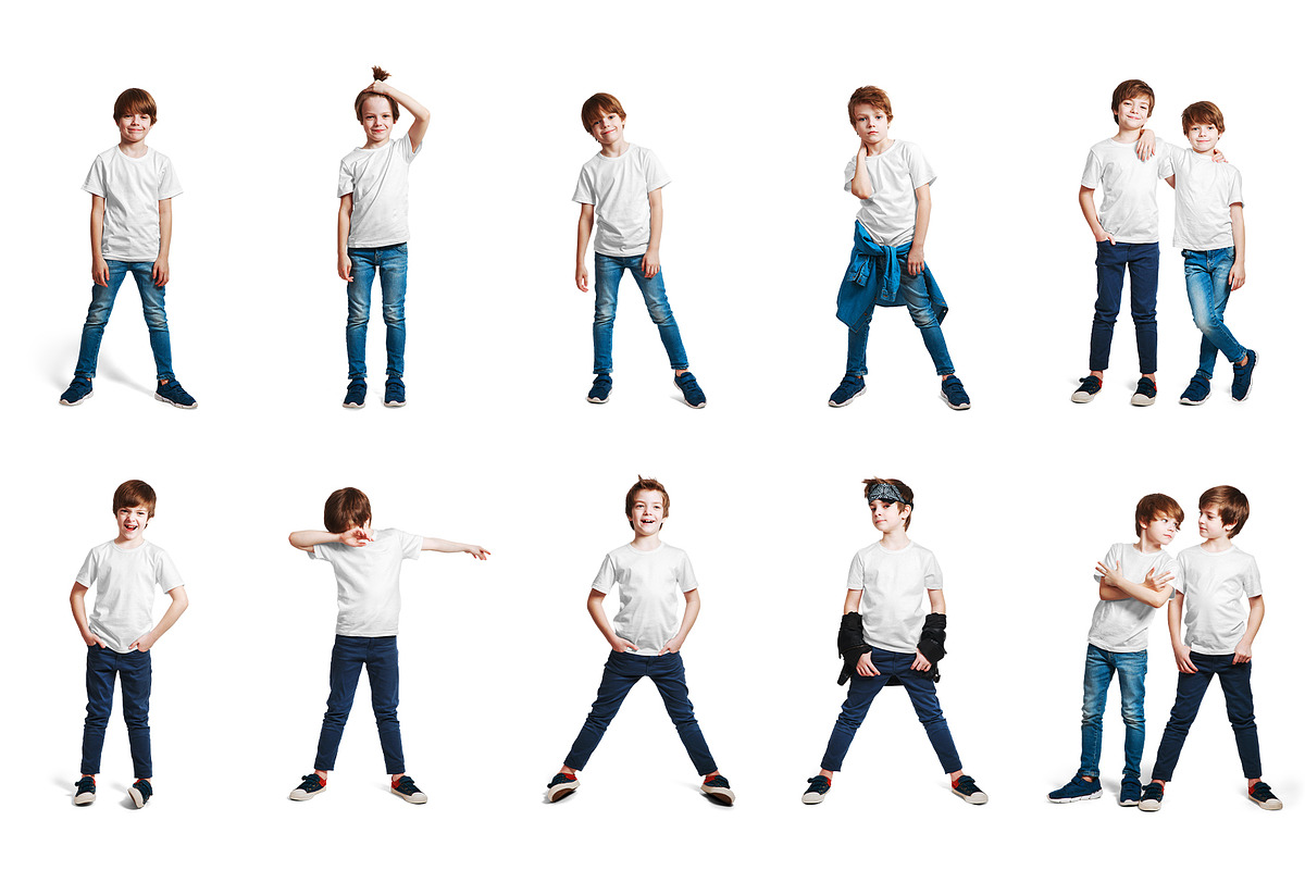 Mixed Kids T Shirt Mockups Vol3, a Shirt Mockup by Hi, Mock-Up! (Photo 14 of 15)