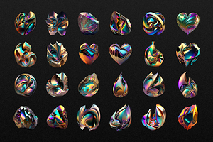 Iridium 50 PNG Abstract Shapes