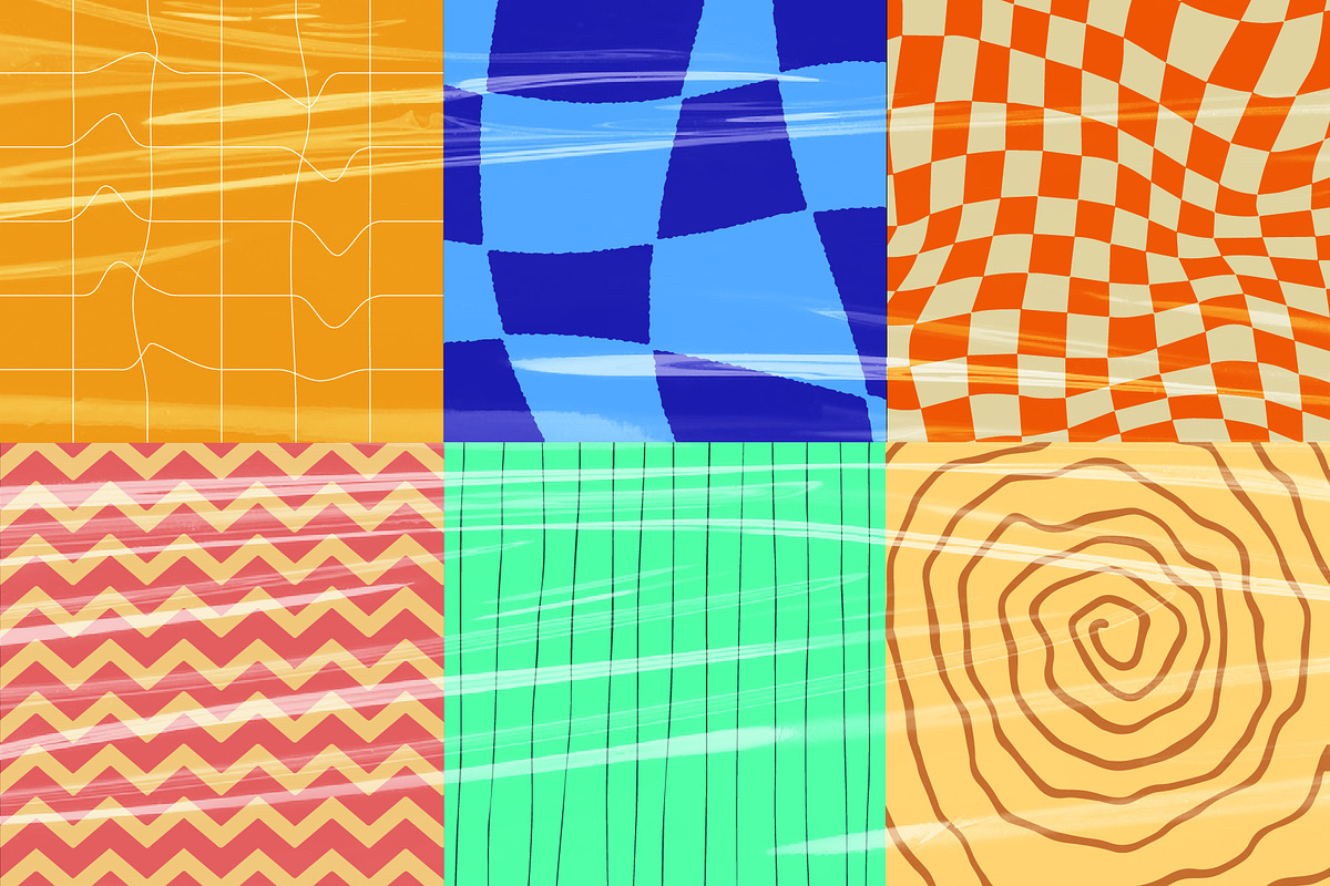 Retro Abstract Backgrounds, a Decorative Illustration by Creathub Studio (Photo 3 of 5)